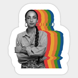 RETRO STYLE SADE ADU 70S - SINGER Sticker